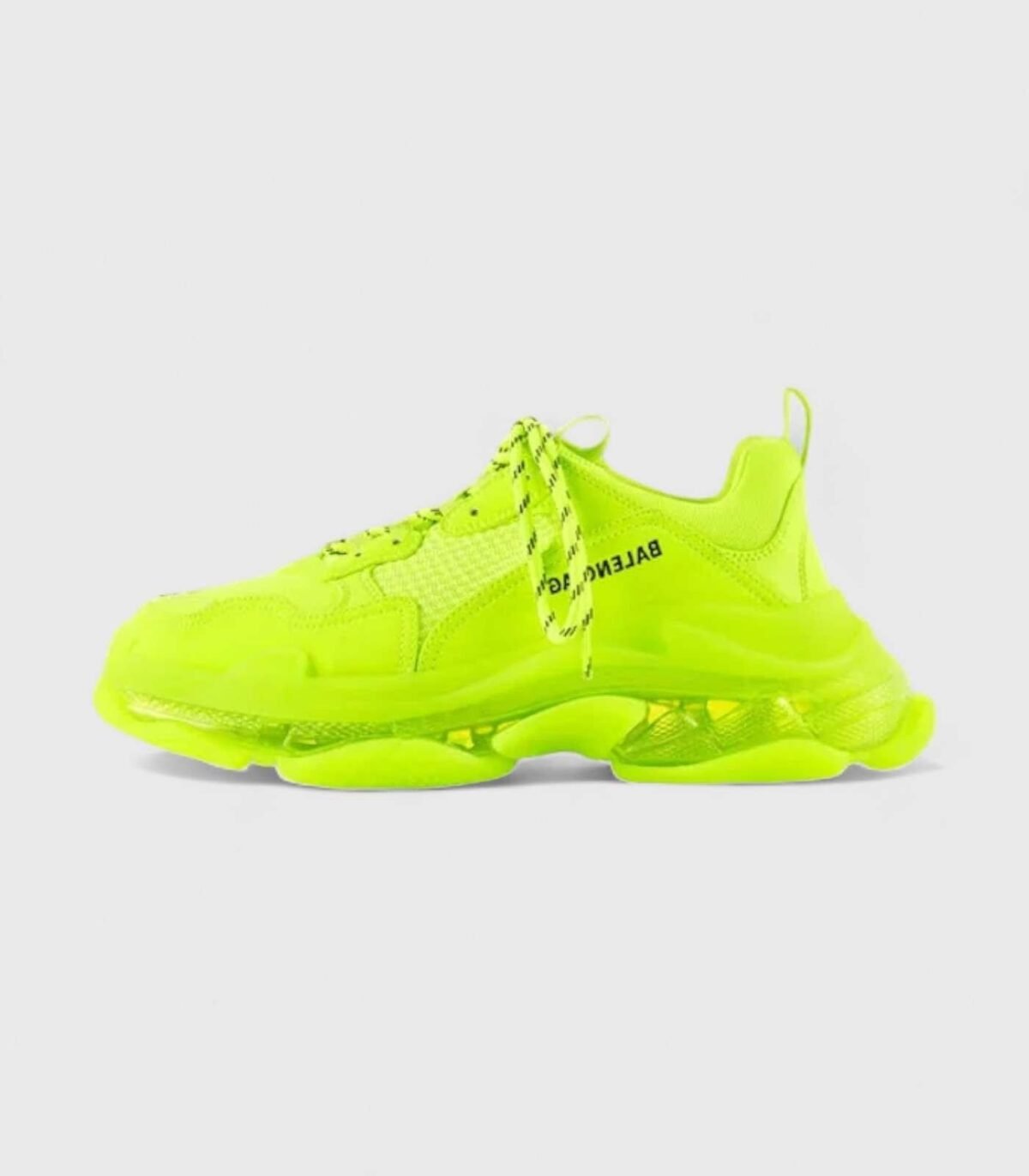 Triple S 'Clear Sole Fluo Yellow'